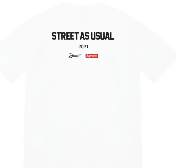 White ￥99 Letter XL 21FW Tee Sic'em! L S  M WTAPS and Color Black 0707